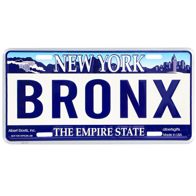 Bronx License Plate Bronx License Plate