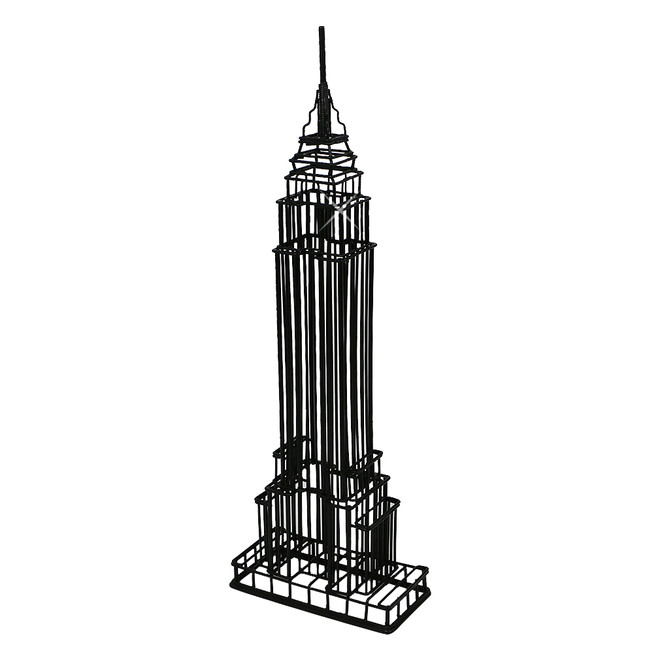 Black Empire State Building Wire Model Black Empire State Building Wire Model