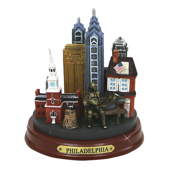Round Philadelphia Landmarks Model Round Philadelphia Landmarks Model