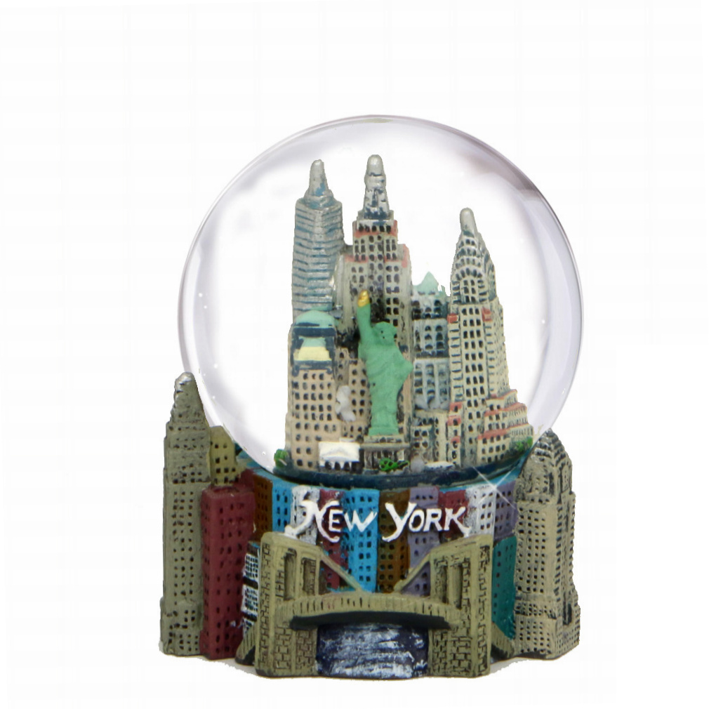 New York City Skyline Snow Globe Souvenir