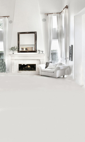 White Living Room Backdrop