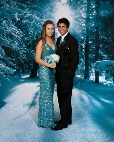 Magical Snowfall Backdrop