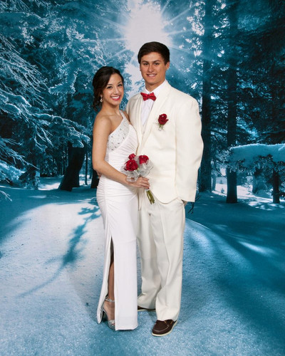 Magical Snowfall Backdrop