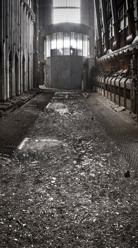 Abandoned Machine Room Backdrop