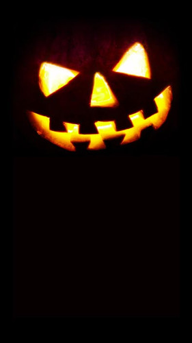 Glowing Jack-O-Lantern Backdrop