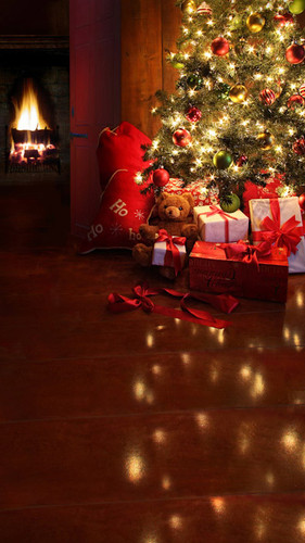 Cozy Christmas Backdrop