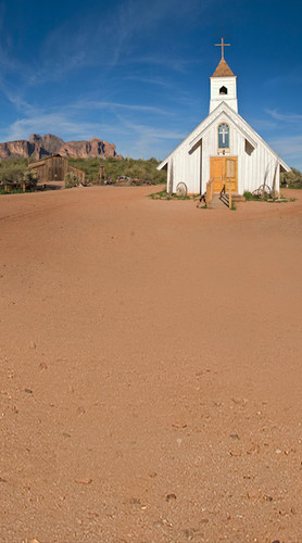 Old West Church Backdrop