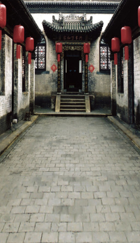 Lantern Courtyard Photography Backdrops