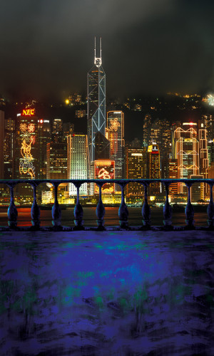 Hong Kong Nights Photography Backdrops