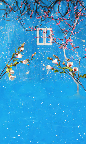 Cherries in Bloom Photography Backdrops