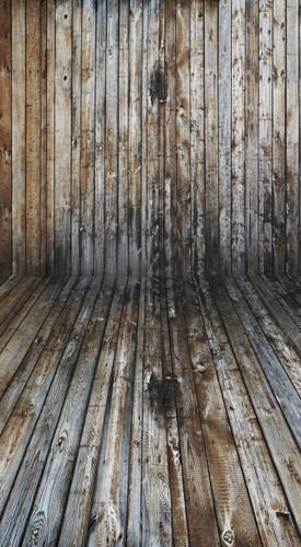 Mirrored Plank Room Backdrop