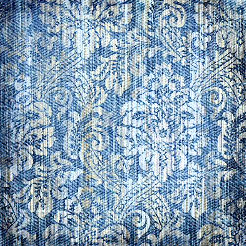 Denim Damask Floor