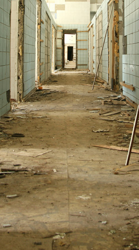 Derelict Hallway Backdrop
