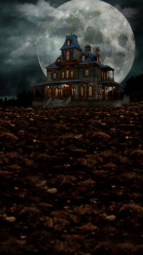 Moon Mansion Backdrop