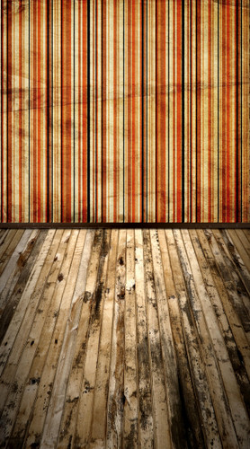 Grunge Carpetbag Stripe Backdrop-(Rust)