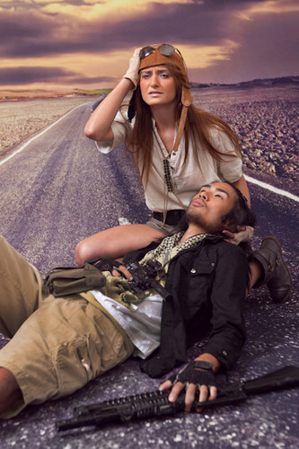 Desert Road Backdrop
