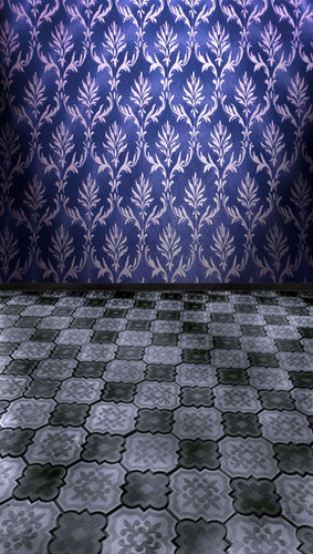 Indigo Print Wall Backdrop
