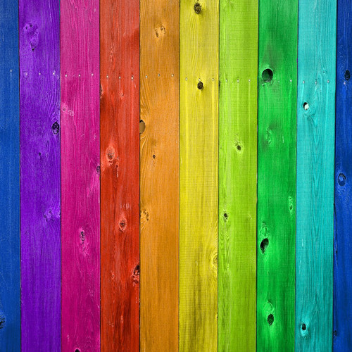 Bright Rainbow Wood Flooring