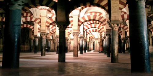 Romanesque Courtyard Wide Format