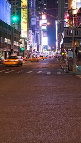 Times Square at Night Backdrop