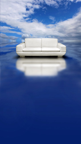 Cloud Sofa Reflection Backdrop