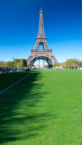 Clear Blue Paris Backdrop