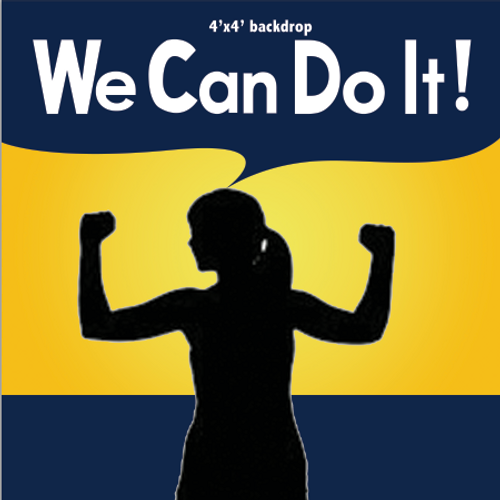 4x4 Rosie the Riveter Backdrop