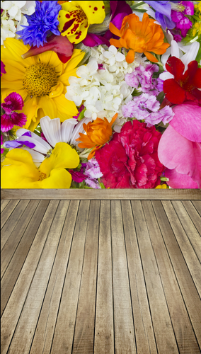 Bright Flowers Backdrop