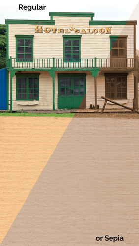Green Saloon Backdrop