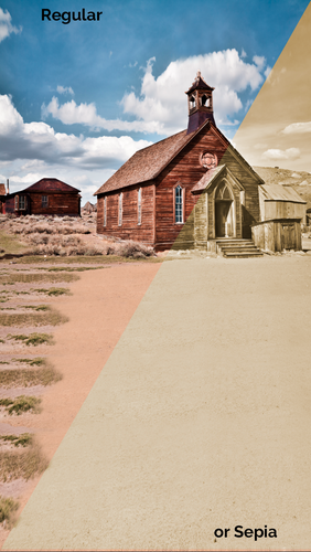 Wild West Church Backdrop
