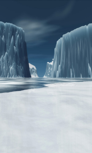 Ice Cliffs Backdrop