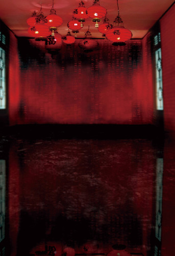 Red Lantern Room Backdrop