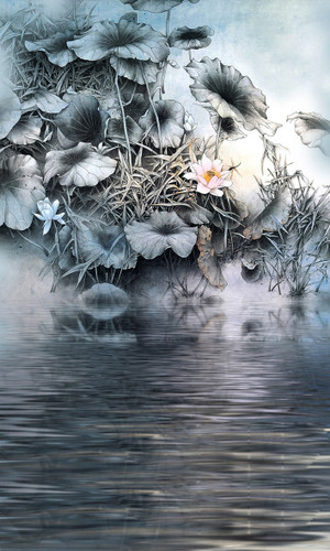 Lotus Pond Backdrop