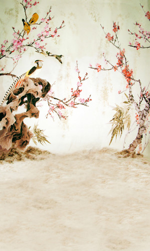 Birds and Blooms Backdrop