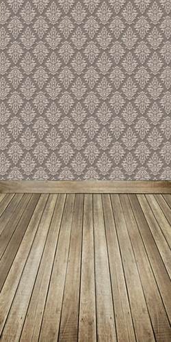 Argyle Damask (Gray) Backdrop