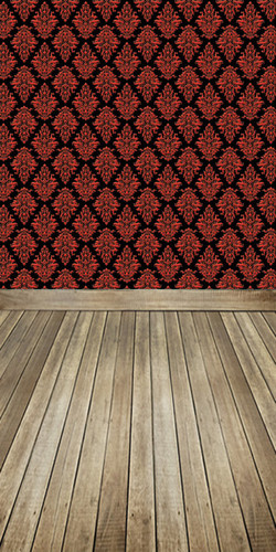 Argyle Damask (Red) Backdrop