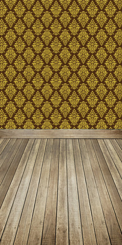 Argyle Damask (Yellow) Backdrop