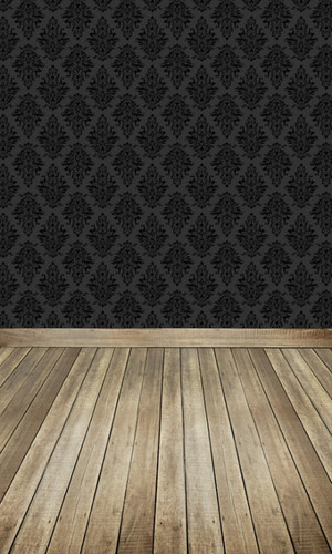 Argyle Damask (Black on Black) Backdrop