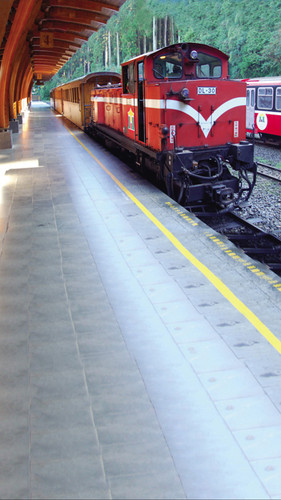 Red Train Backdrop