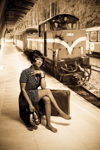 Red Train Backdrop