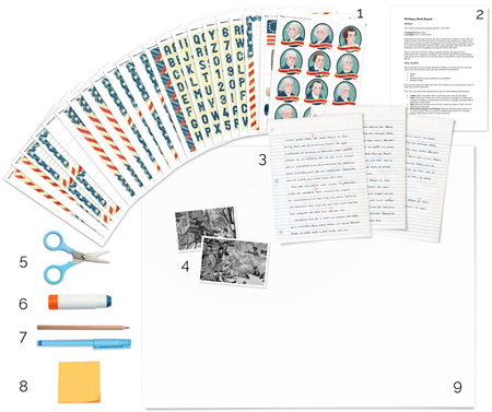 American Revolution Report stickers and templates to use in tutorial