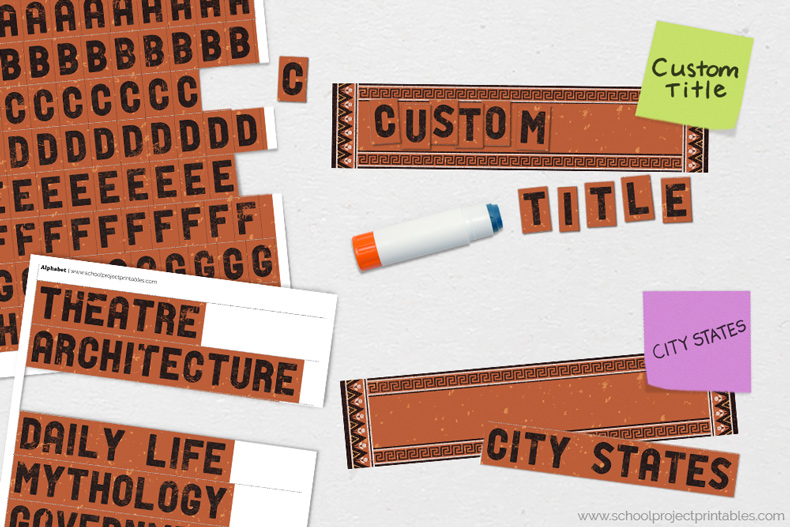 making custom titles for Ancient Greece poster making custom titles for Ancient Greece poster