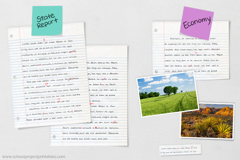 How to make a State Report poster State Report report poster work in progress