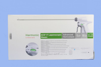 ETHICON HARH36 HARMONIC ACE+ 7 SHEARS WITH ADVANCED HEMOSTASIS: 5MM X 36CM, CURVED TIP - HARH36 ETHICON HARH36 HARMONIC ACE+ 7 SHEARS WITH ADVANCED HEMOSTASIS: 5MM X 36CM, CURVED TIP - HARH36