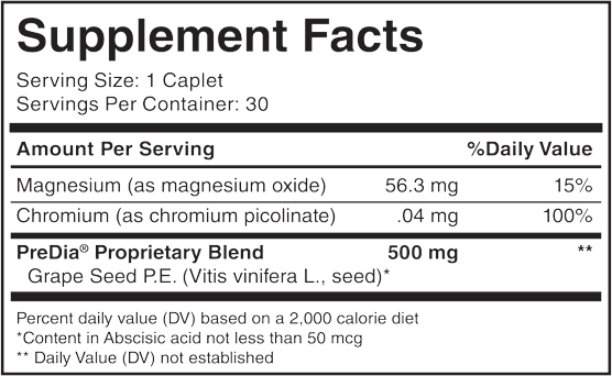 predia supplement facts