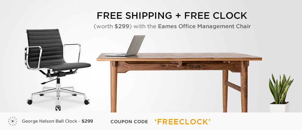 Free George Nelson Ball Clock + Free Shipping