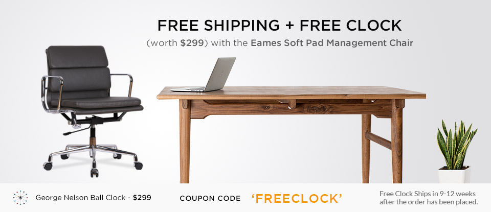 Free George Nelson Ball Clock + Free Shipping
