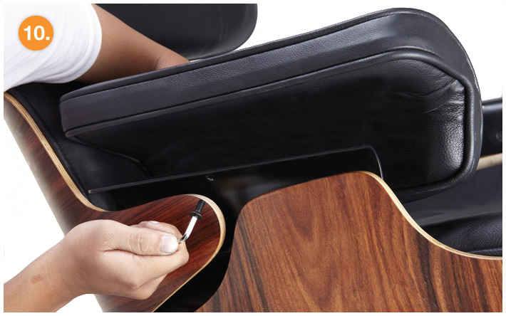 eames lounge chair replica assemble step-10