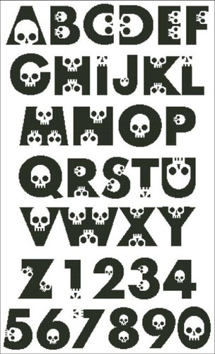 Skull Alphabet