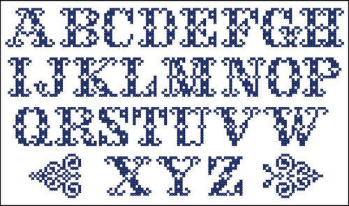 Vintage Alphabet Cross 10301